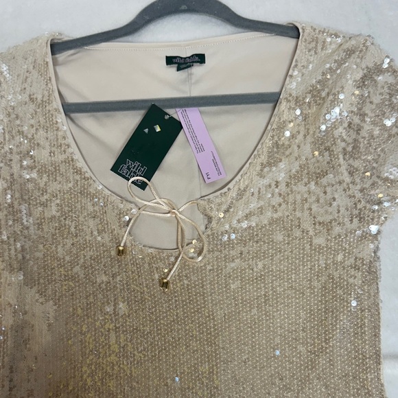 Wild Fable Cream Sequin Mini Dress - Picture 10 of 10